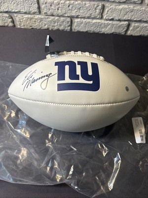 Eli Manning Signed New York NY Giants Football Ball STEINER SPORTS COA - T02