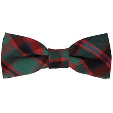 Boys' Red and Green Plaid Bow Tie
