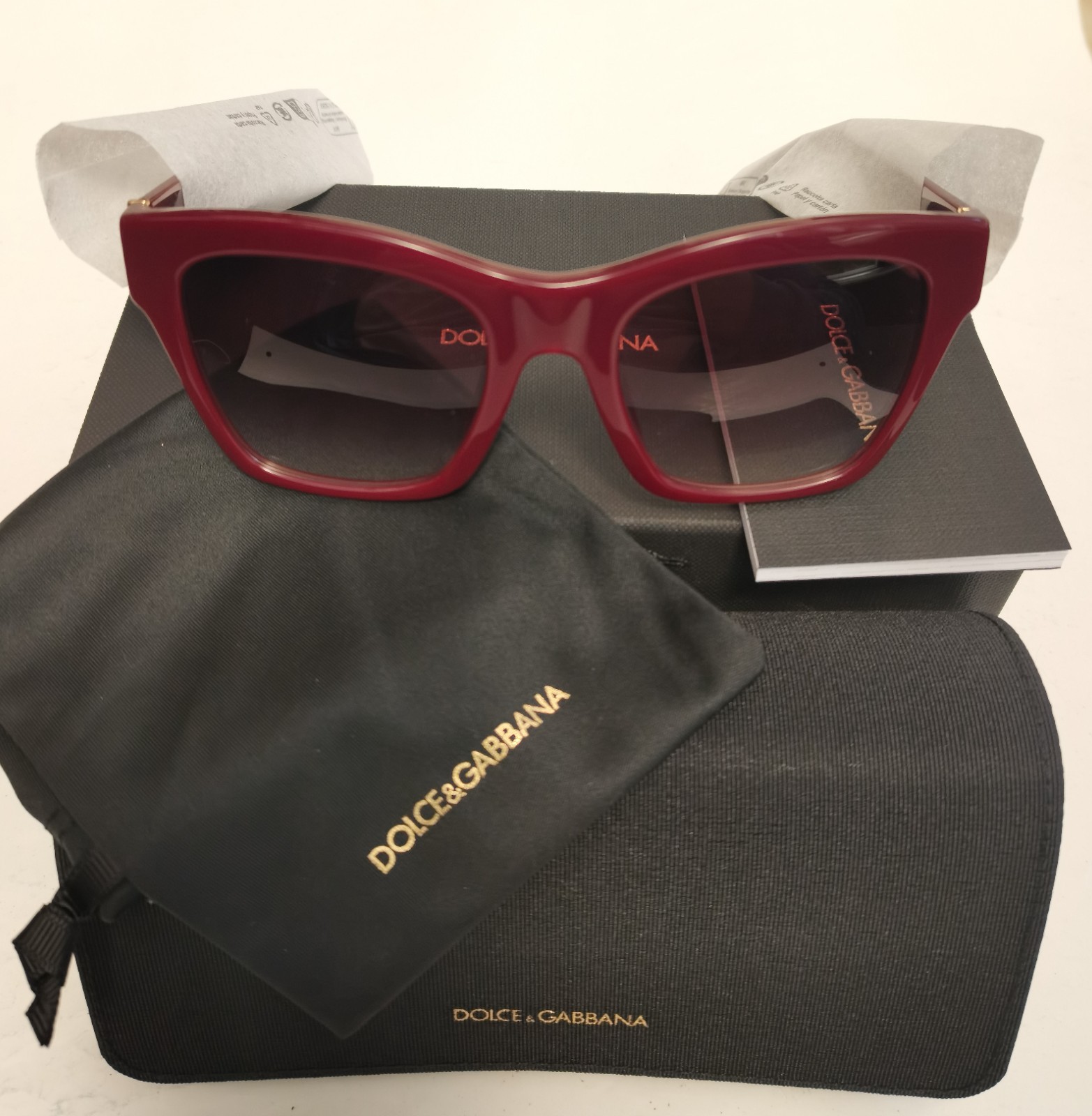 BNIB DOLCE & GABBANA DG4512 30918H BORDEAUX/CLEAR GRAD BRANDY 53 [ ] 20 145 2N
