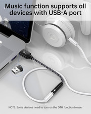 USB to 3.5Mm Audio Adapter, AUX to USB Headphone Adapter, USBA to Headset Jac...