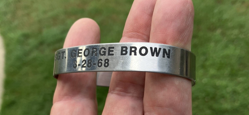 Vietnam MIA POW Bracelet Army Special Forces MSG George Brown 3-28-1968 (FL)
