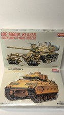Lot Of 2 Academy 1/35 Kits M60A1 Blazer And M2 Bradley W/Interior Sealed  NIOB