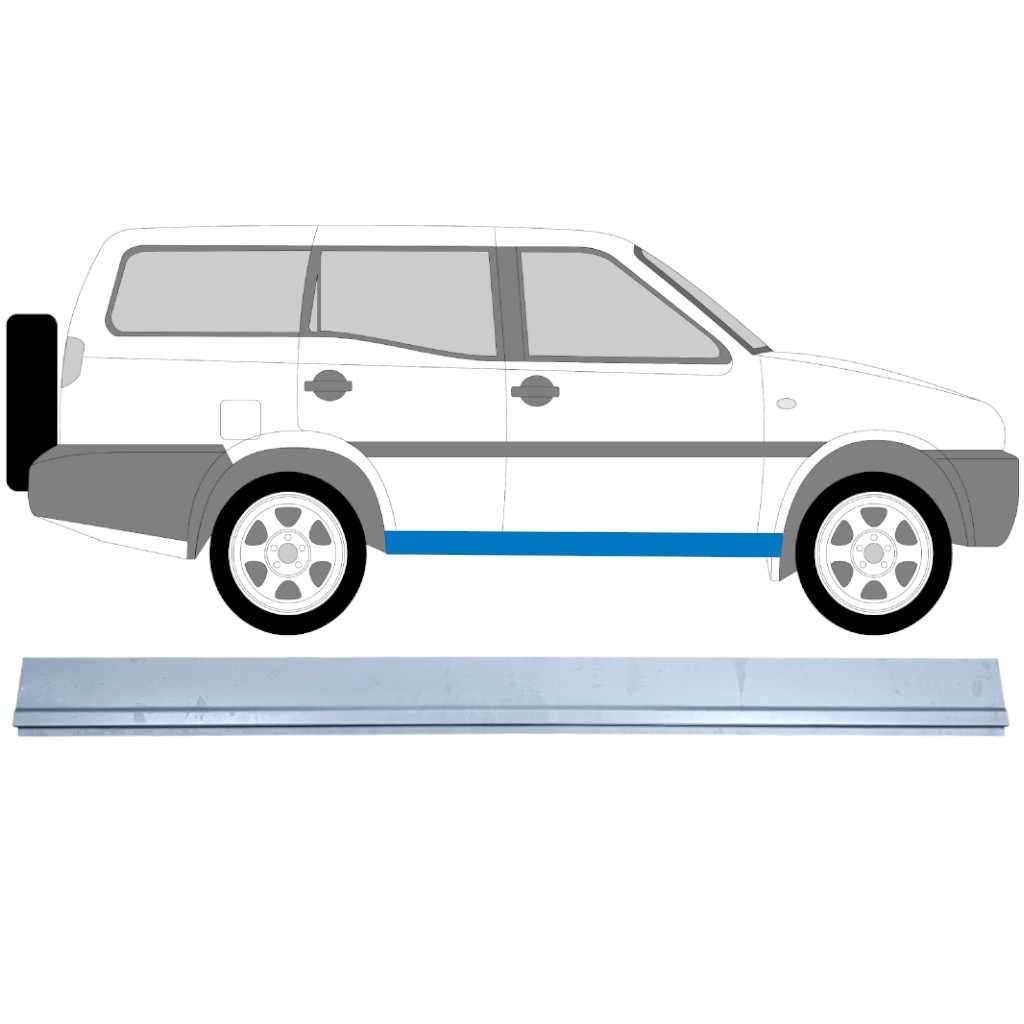 Sill repair panel for Nissan Terrano II 1993-2005 / Left = Right