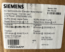 SIEMENS AC Semiconductor Elevator Motor Starter 72NG34AFP