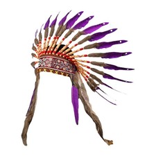 Chief Indian Hat Feather Headdress for Cosplay Stage Performance Fancy Dress