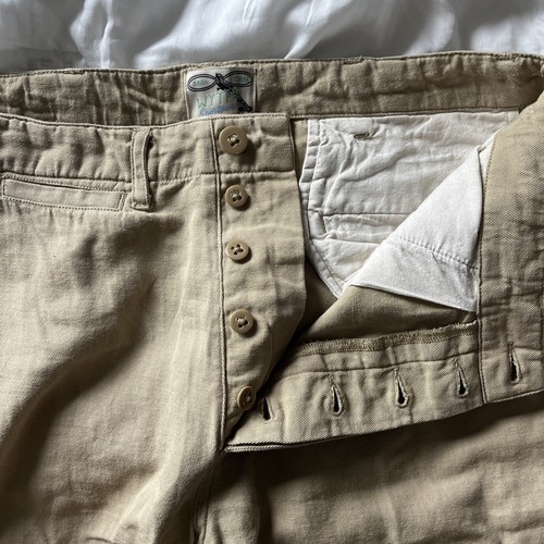 Wythe Sportswear Pleated Cotton Linen Twill Chino Pant Men's 30 x 29.5 - Picture 6 of 12