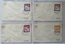 FOUR 1947 Falkland Island Dependencies covers George VI registered South Georgia