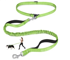 Laqibak Hands Free Dog Leash, Adjustable Waist Leash for Dog Walking, Dual Bunge