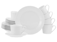 Creatable 24531 Base Weiss 18-Tlg Kaffeeservice Porzellan Geschirrset Kaffeeset