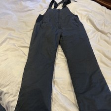 CMP Black Insulated Ski Salopettes 16 Yrs