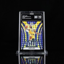 2024-25 Panini Mosaic LeBron James Yellow Reactive Elevate Serial # 41/99 TAG 10