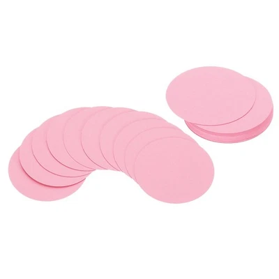 Pour 2inch Circle Card Stock, 25Pcs Papier Épais Découpé Coaster Rose - Photo 1/4