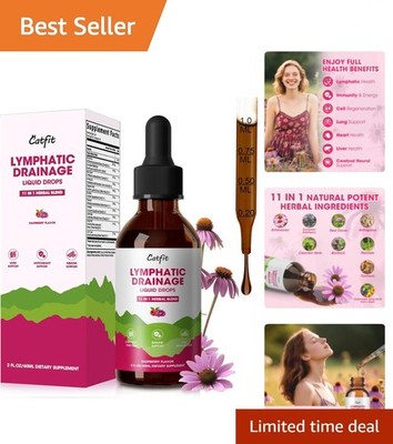Detoxifying Lymphatic Support Drops - Immune Boosting Herbal Formula 2 Fl Oz