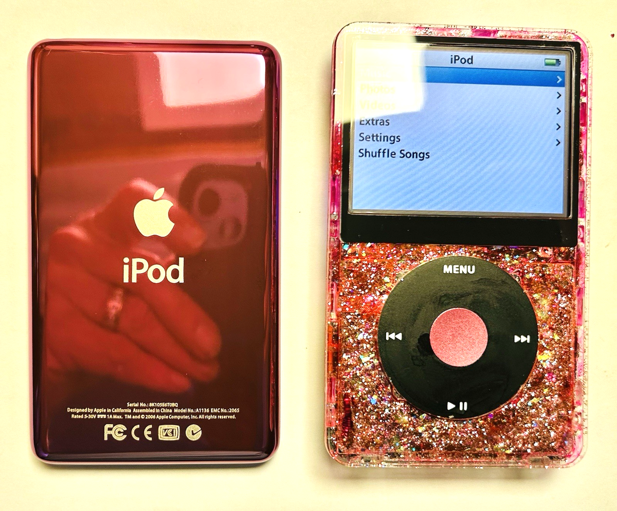 APPLE iPOD CLASSIC 5.5th Atomic PINK Sparkler 256GB SSD DAC with