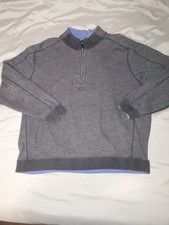 Tommy Bahama 1/2 Zip Gray Sweater Size XL
