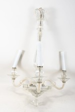 C49D01- Szklany żyrandol Żyrandol sufitowy 3-płomieniowy