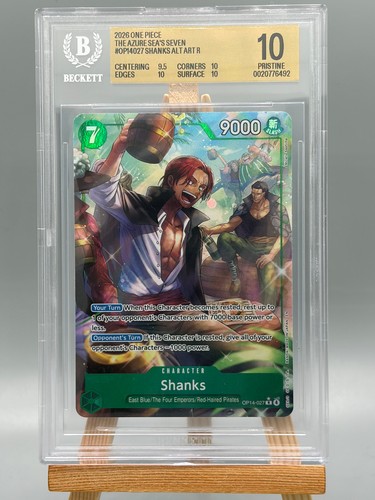 Shanks (Alternate Art) graded BGS 10 for sale on eBay