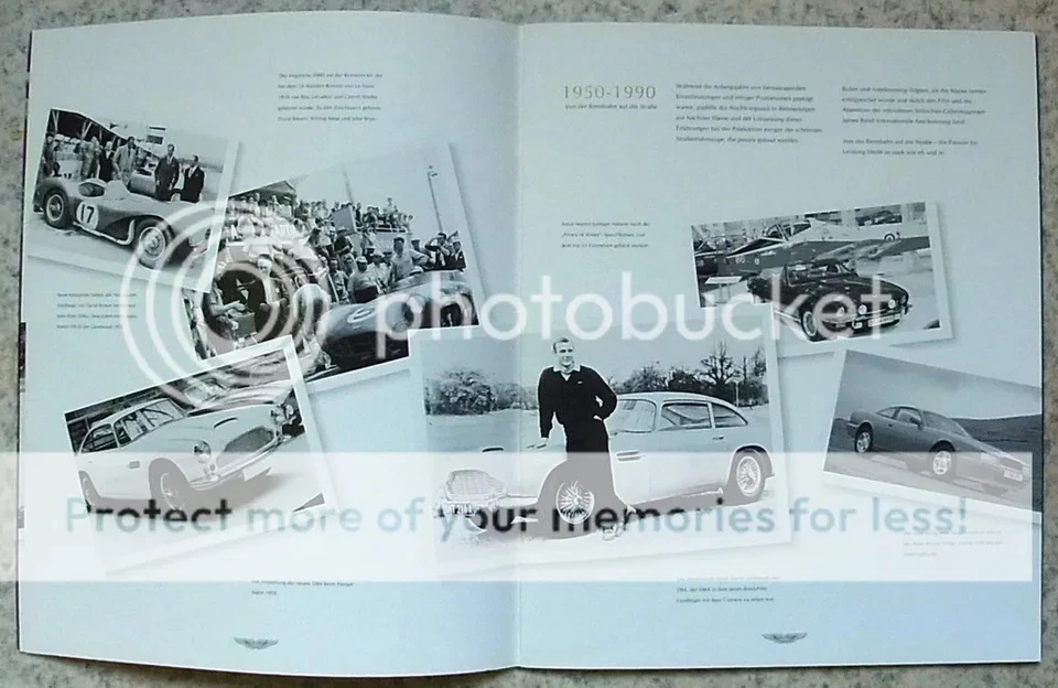 Folheto de vendas ASTON MARTIN DB7 Range c1998 GERMAN TEXT COUPE Volante VANTAGE - Imagem 2 de 4