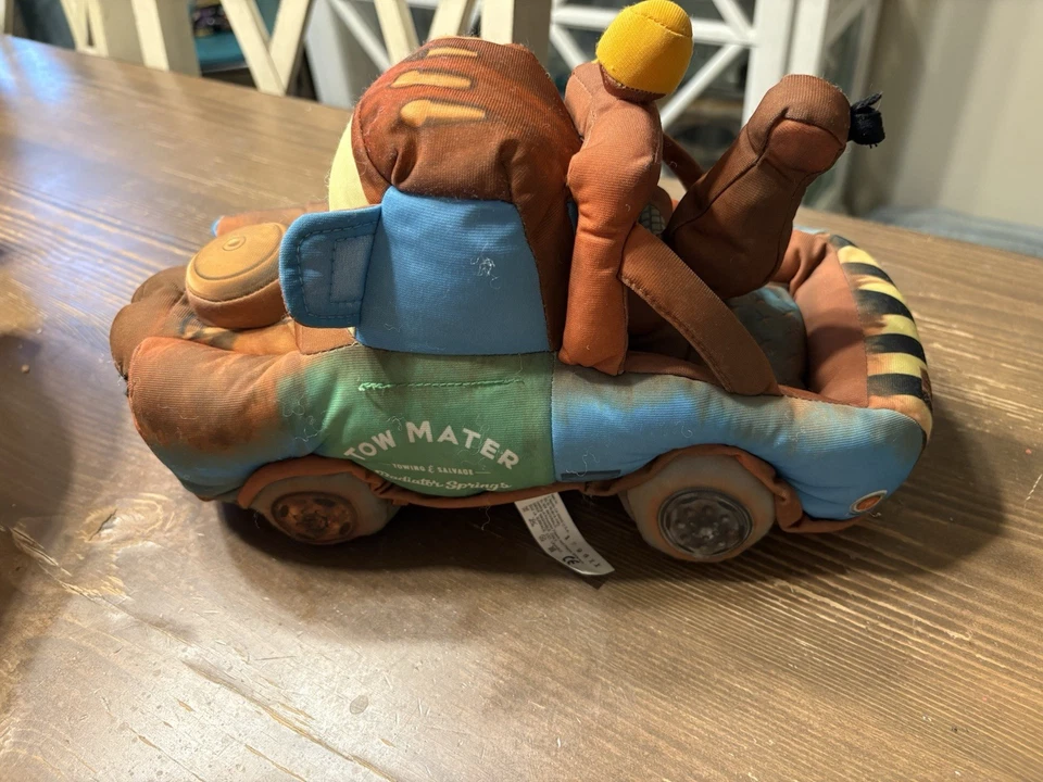 Camión de remolque de felpa suave Talking Mater de Disney Pixar Cars probado funciona 12" Foto 3 de 3