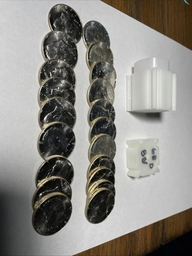 1968 D Roll of Kennedy Half Dollars Uncirculated In Tube 40% Silver (20) Pieces