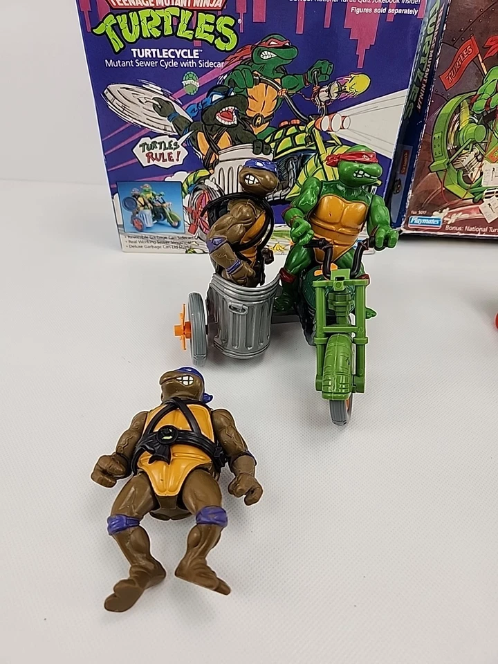 Vintage TMNT Collection from the Late 80s TurtleCycle & Cheapskate Extra TMNT'S - image 4 of 4