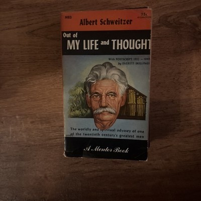 Out of My Life and Thought Philosophy Paperback Book Albert Schweitzer 1955