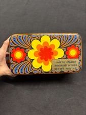 Flower Power Cookie Tin Jarets English Psyche...