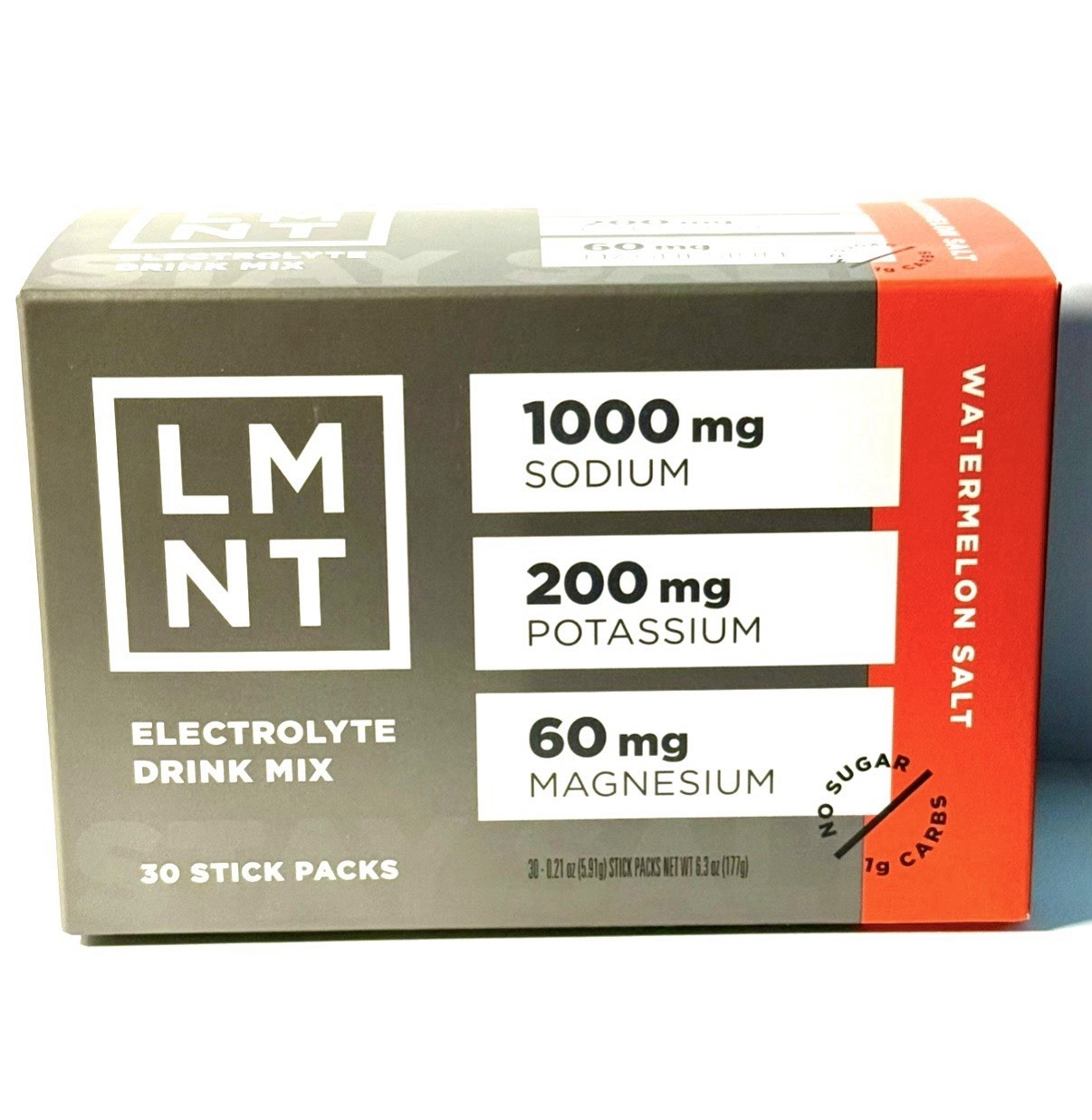 LMNT Electrolytes: 30-Pack Watermelon Salt | ZERO-Sugar | NEW | Keto | EXP 2027