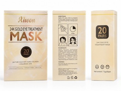 24K Gold Eye Treatment Mask Collagen Hyaluronic Acid Eye Patches New