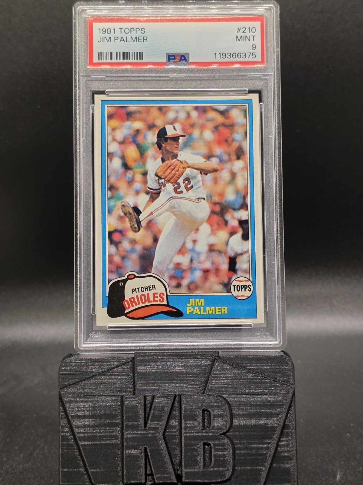 1981 TOPPS #210 JIM PALMER PSA 9 Beautiful Card Fresh Grade 