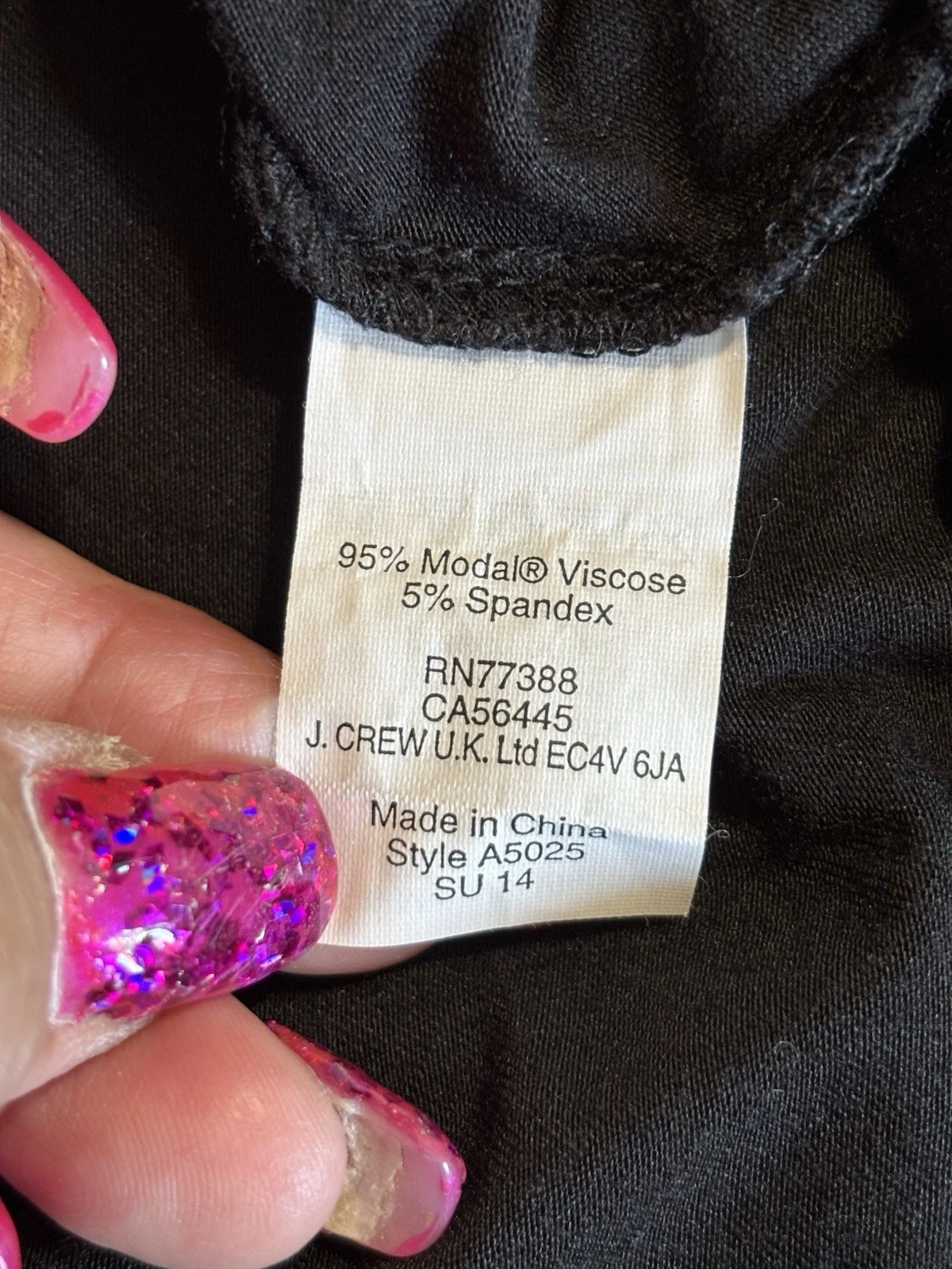 VETEMENTS J. Abito nero girocollo senza spalline taglia media bianco orlo cravatta vita fluido morbido