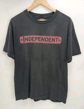 Vintage Independent Truck Co Men's Large Y2K Skater Spell Out T-Shirt 