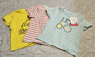 3x NEU Baby-T-Shirts T-Shirts Set für Jungen Größe 74-86