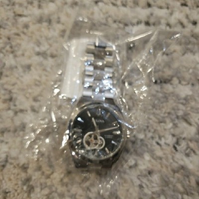 Bulova Surveyor Men's Classic Automatic Skeleton Dial Steel Watch 
