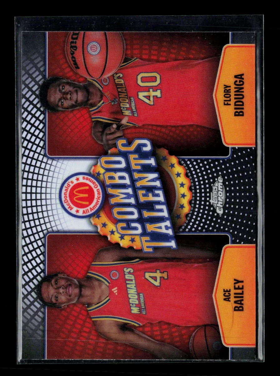 2024 Topps Chrome McDonald's Flory Bidunga Ace Bailey #COT-AIR Refractor