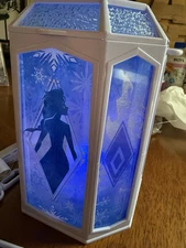 Tokyo Disney Resort Glowing Elsa Popcorn Bucket Blue Frozen In Stock