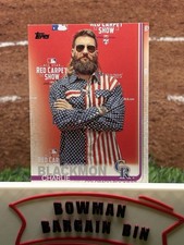 2019 Topps Base Set Photo Variations Red Carpet #16 Charlie Blackmon SP