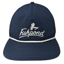 Fishpond Snapback Rope Hat Blue One Size Adjustable Embroidered Outdoor