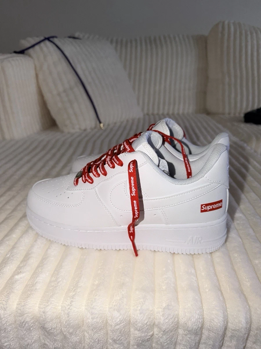 Nike Air Force 1 Supreme White | eBay
