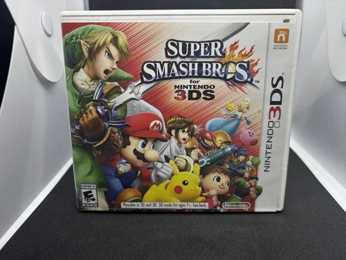 Super Smash Bros. 3DS Nintendo 3DS 2014 Edition, Complete with Manual and Case
