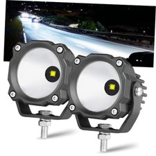 Round LED Fog Light Pods 50W 2PCS Spot LED Off Road Lights Ditch LED Pods White
