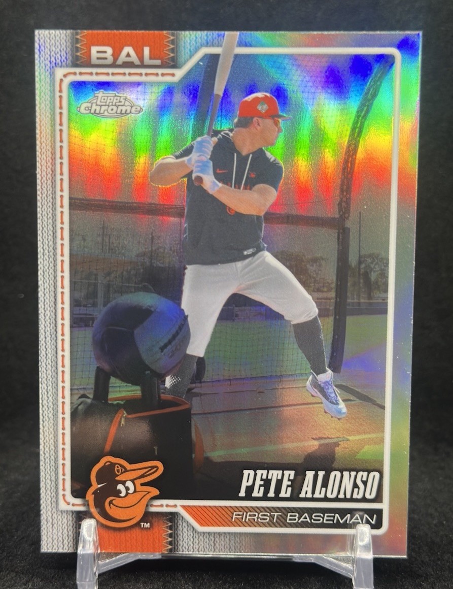 2026 Topps Chrome Pete Alonso Image Variation SP Baltimore Orioles #55
