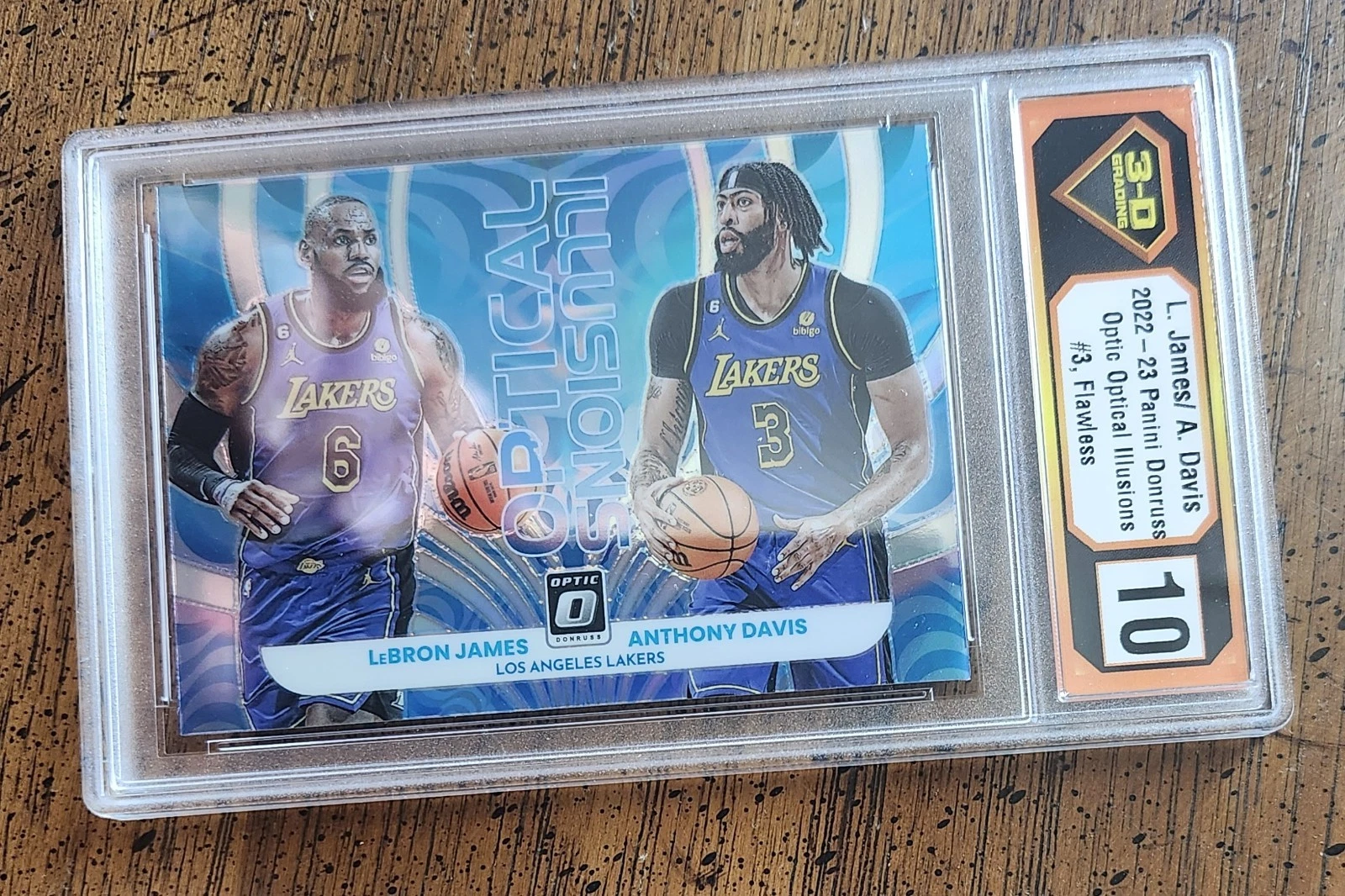 2022-23 Optic LeBron James & Anthony Davis #3 Optical Illusion