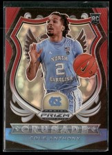 2020 Panini Prizm Draft Picks Collegiate #89 Cole Anthony Red White and Blue