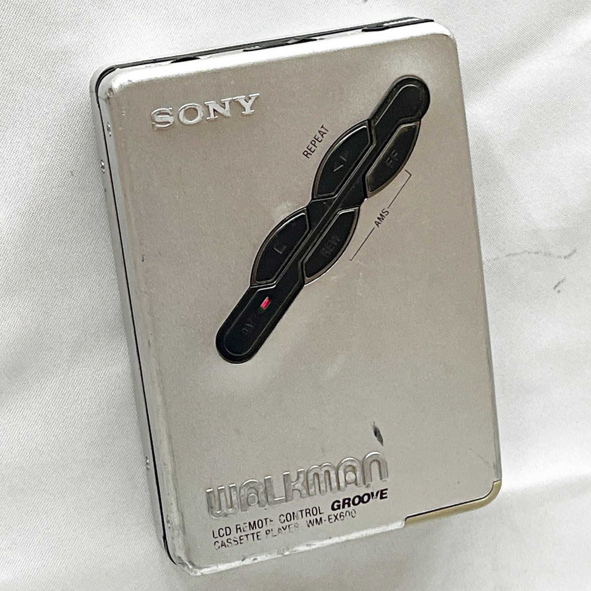 SONY WM-EX600 2000 Silver Walkman Vintage Cassette Player From