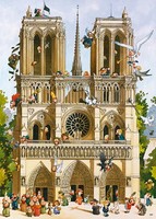 Puzzle (1000 T.) Vive Notre Dame!, Loup (Heye) Neu/Ovp