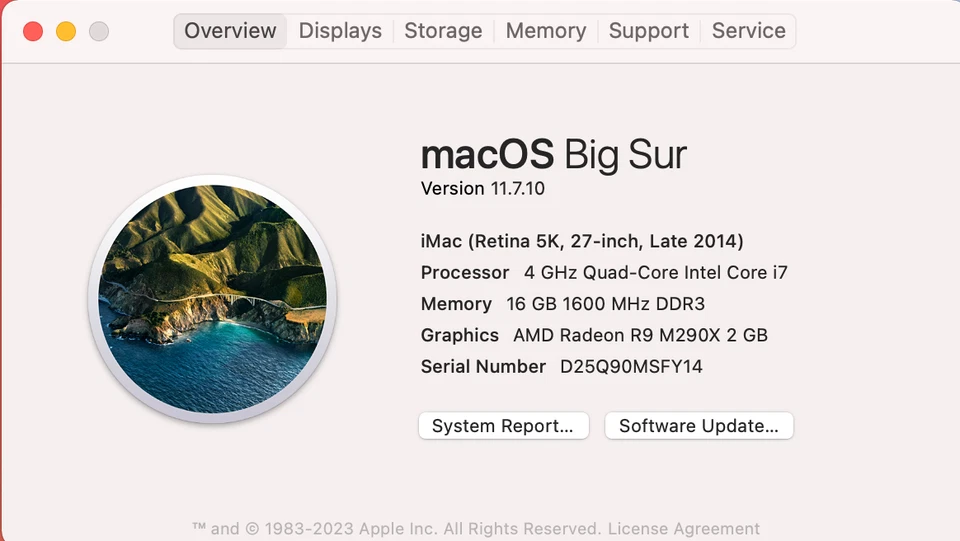 iMac Retina 5K 27-inch Late 2014 4GHz QC i7 16GB 1TB Fusion - Image 2 of 4