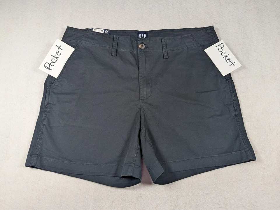 GAP - Para mujer - Pantalón corto clásico de tiro medio de algodón elástico - Talla 14 Foto 2 de 4