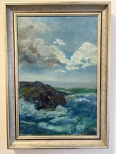 Ölgemälde auf Leinwand Meer Seestück Strand Urlaub Ölbild