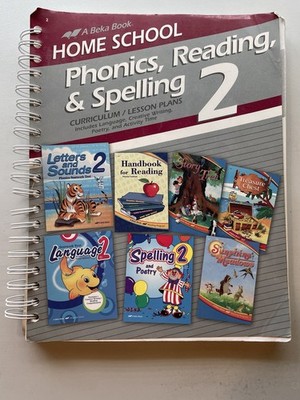 A Beka Abeka Phonics, Reading, & Spelling 2 Curriculum/Lesson Plans 2nd grade